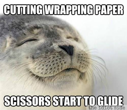Cutting Wrapping Paper