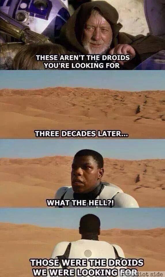 These Aren't The Droids ....
