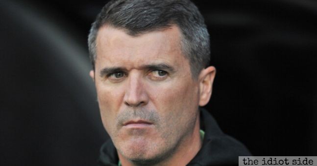 HERE'S THAT STARE DOWN BETWEEN ROY KEANE AND THE REFEREE
