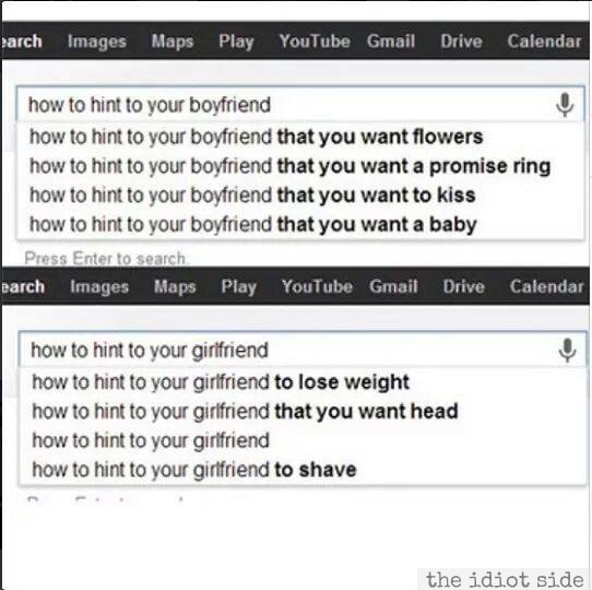 Men And Women Have Seriously Different Google Searches.