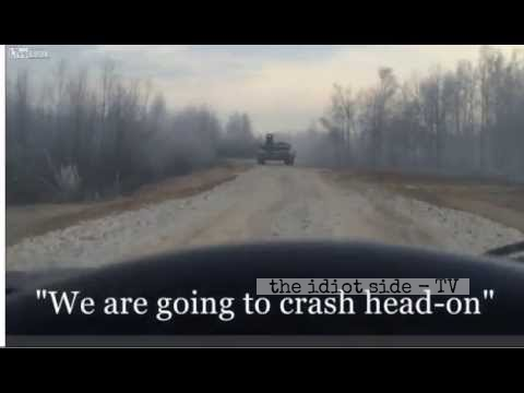 Car Plays Chicken With A Russian Tank